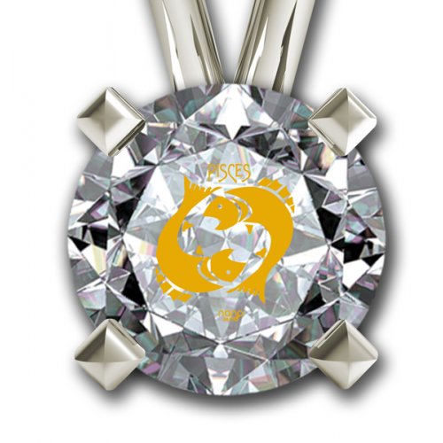 Pisces Zodiac Pendant by Nano Jewelry- Silver