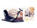 Polished Black Ram's Horn Shofar with Bag and Cleaning Spray Gift Set