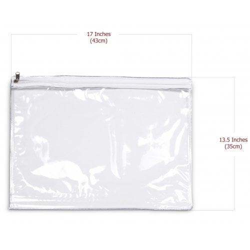 Protective Zippered Plastic Cover for Tallit Bag - Transparent