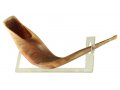 Ram's Horn Lucite Shofar Stand for Large Shofar 18-23 Inches Length