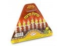 Ready to Light Chanukah Menorah, Pre filled Cups with Gel Olive Oil - Medium