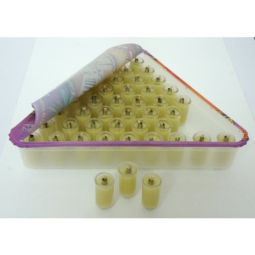 Ready to Light Chanukah Menorah Set, Pre filled Gel Oil - Small