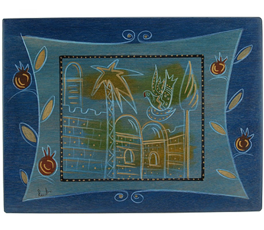 Rectangular Placemat Golden City by Kakadu Art