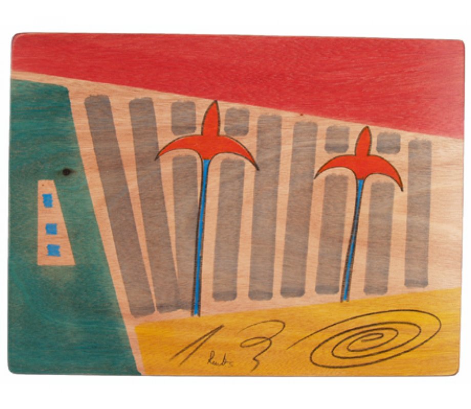 Rectangular Placemat Sun Stems by Kakadu Art