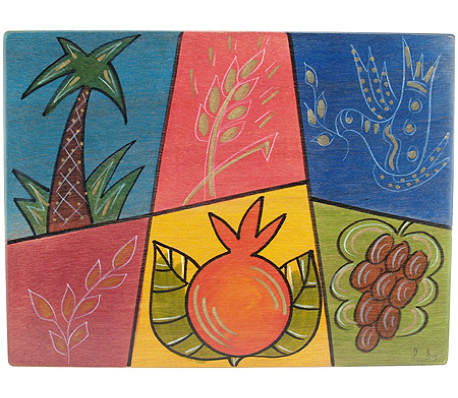 Rectangular Wood Placemat - Seven Species Design by Kakadu