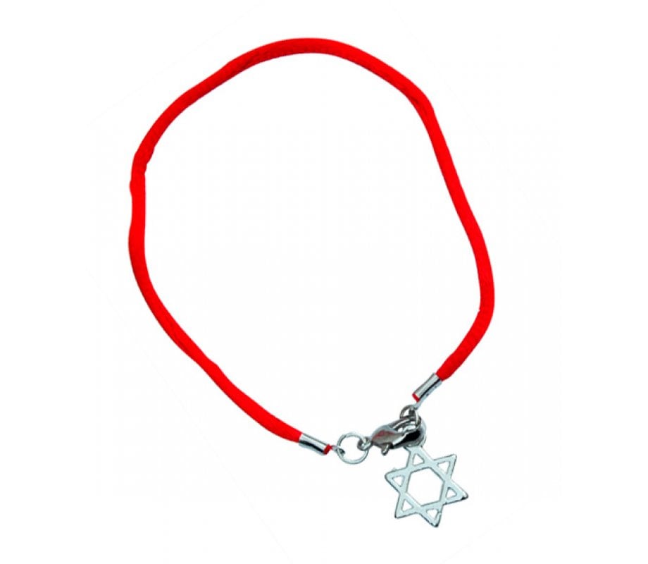 Red String Star of David Bracelet