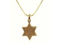 Rhodium Antique Bronze Finish Jerusalem Star of David Necklace