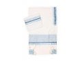 Ronit Gur Pastel Blue Floral Design Tallit Prayer Shawl Set with Bag and Kippah