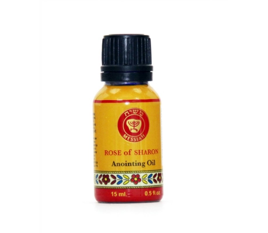 Rose of Sharon Anointing Oil Cobalt Bottle - 15 ml.