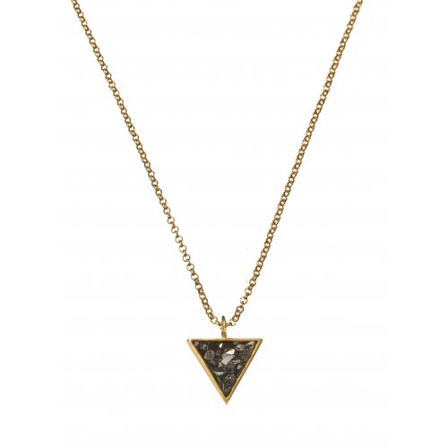 Rough Diamond Triangle Necklace by Chaya Elfasi