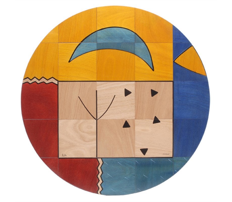 Round Floor Mat Forma by Kakadu Art