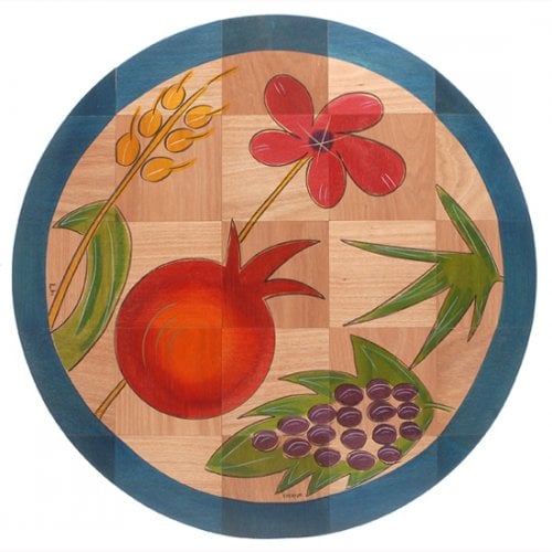 Round Floor Mat Holy Plants by Kakadu Art