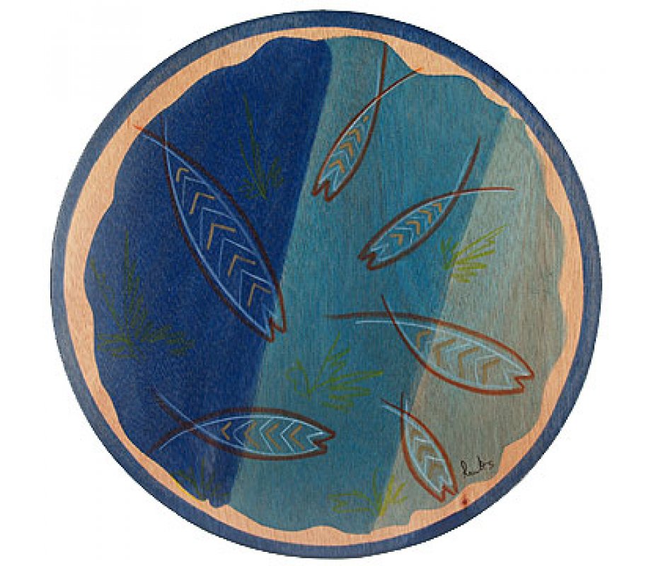 Round Placemat Baraka by Kakadu Art