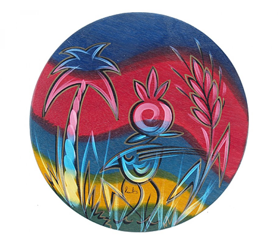 Round Placemat Rainbow by Kakadu Art
