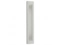 Rounded Dark Gray Polyresin Mezuzah Case, Silver Shin - For Scroll 12 cm