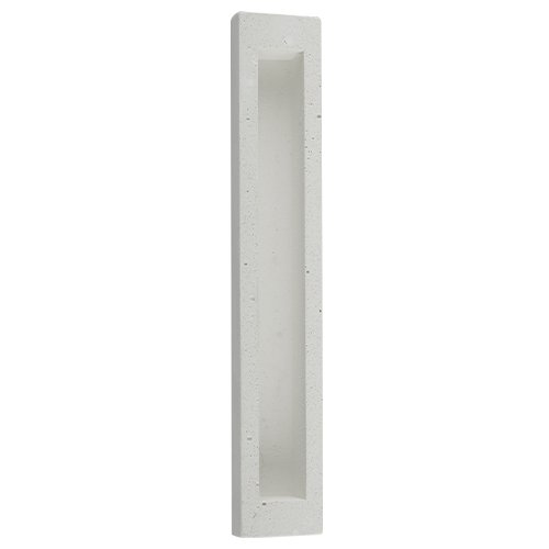 Rounded Light Gray Polyresin with Stone Effect Mezuzah Case – Silver Shin