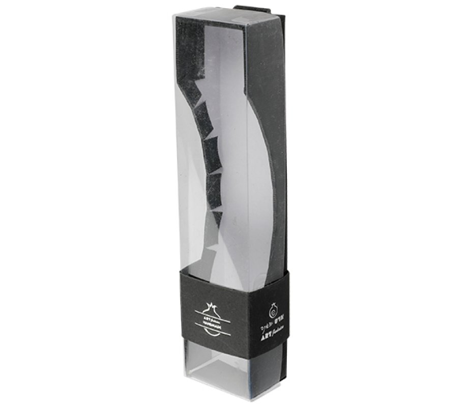 Rounded Light Gray Polyresin with Stone Effect Mezuzah Case – Silver Shin