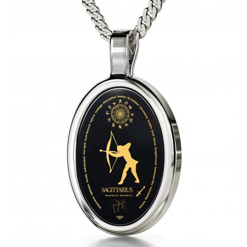 Sagittarius Zodiac Pendant by Nano Jewelry