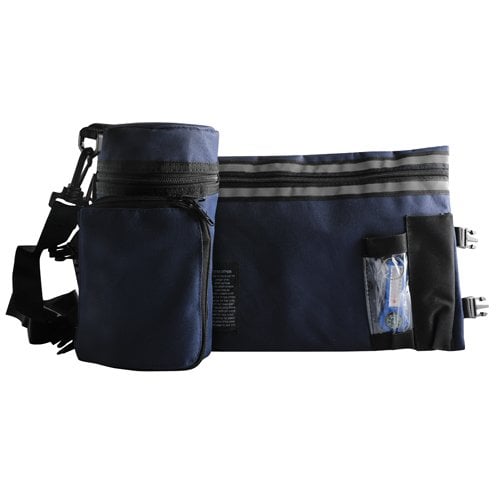 Set, Insulated Tefillin Holder and Weatherproof Tallit Bag - Blue