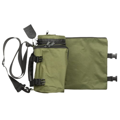 Set, Insulated Tefillin Holder and Weatherproof Tallit Bag - Olive Green