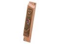 Set of 5 Mezuzah Cases with Decorative Judaic Motifs, Bronze - 4