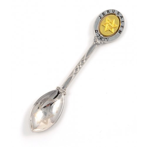 Set of 5 Spoons with Revolving Breastplate Design Handle