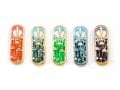 Set of Five Car Mezuzahs in Gift Box - Jerusalem and Crown Design