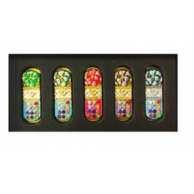 Gold Plated Car Mezuzah - Judaica Jewish Design From Israel - Kabbalah Gift