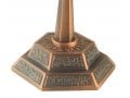 Seven Branch Menorah with Jerusalem Images, Bronze  Option 5.3