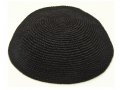 Sheer Black knitted Kippah
