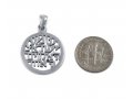 Shema Yisrael Prayer Cutout Sterling Silver Pendant Necklace