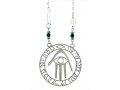 Shraga Landesman Ben Porat Yossef Hamsa Necklace - Nickel Silver