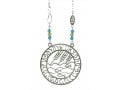 Shraga Landesman Faith Prayer Wheat and Fish Pendant - Nickel Silver