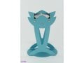 Shraga Landesman Flower Shaped Raised Candle Holders - Turquoise