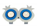 Shraga Landesman Joined Pair Pomegranate Candle Holders – Blue and Silver