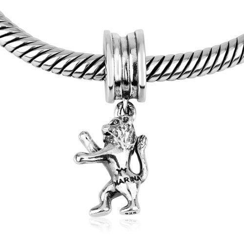 Silver Lion of Judah Bracelet Charm