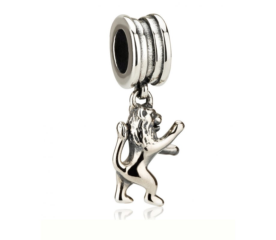 Silver Lion of Judah Bracelet Charm