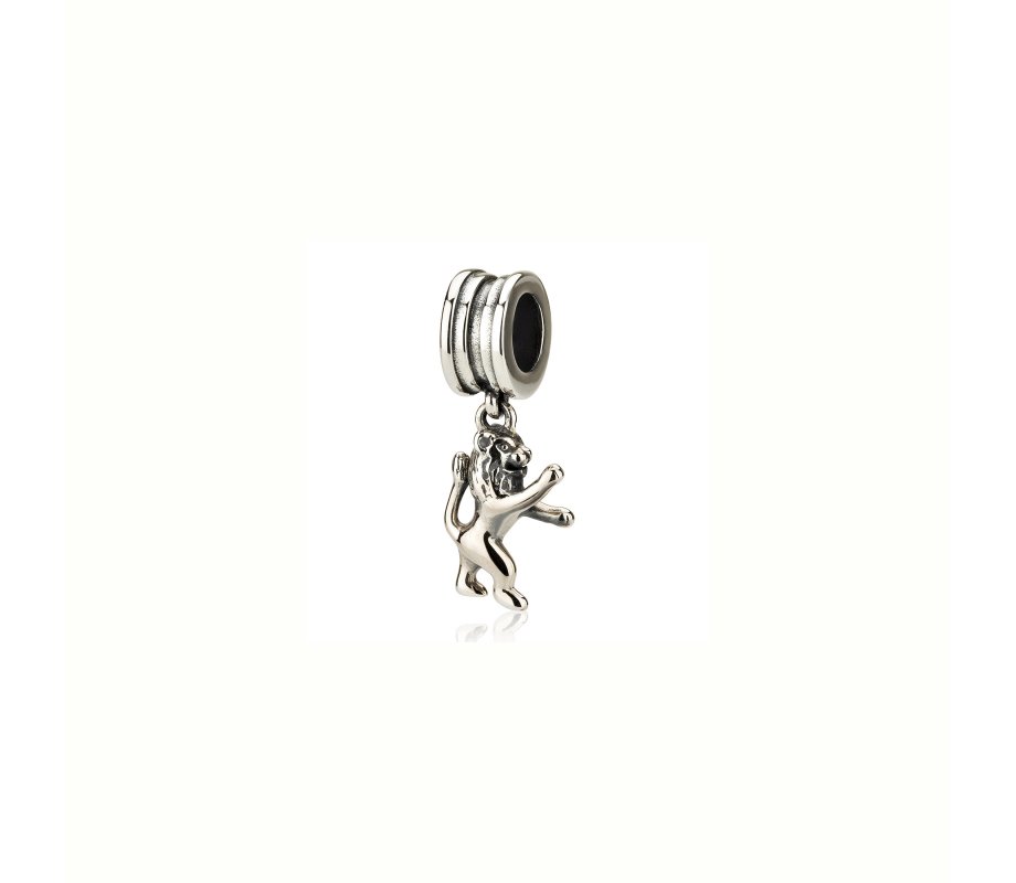 Silver Lion of Judah Bracelet Charm