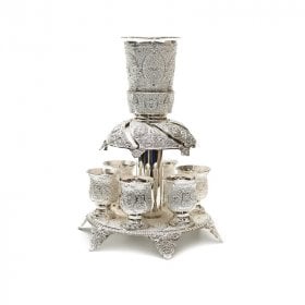 Ornate 8 Cup Wine Fountain Set