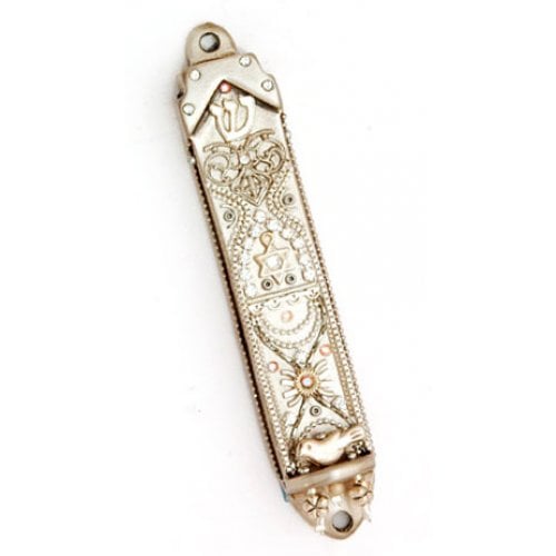 Silver Star of David Mezuzah Case - Ester Shahaf