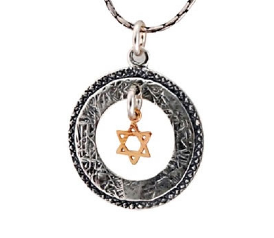 Silver Star of David Necklace by Golan Studio