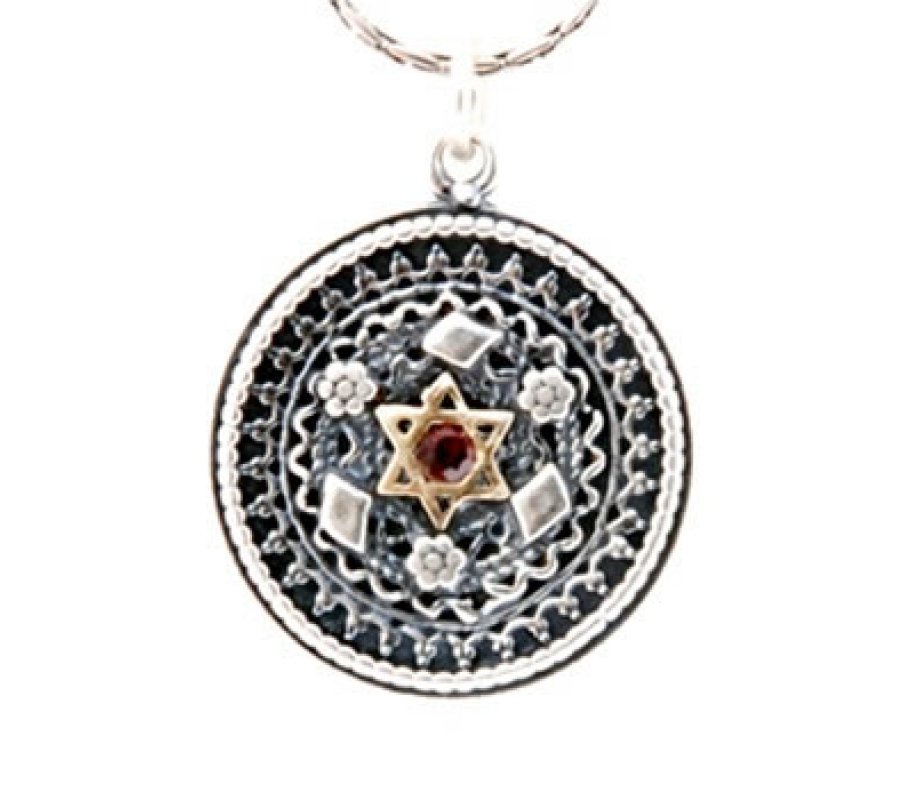 Silver Star of David Necklace by Golan Studio