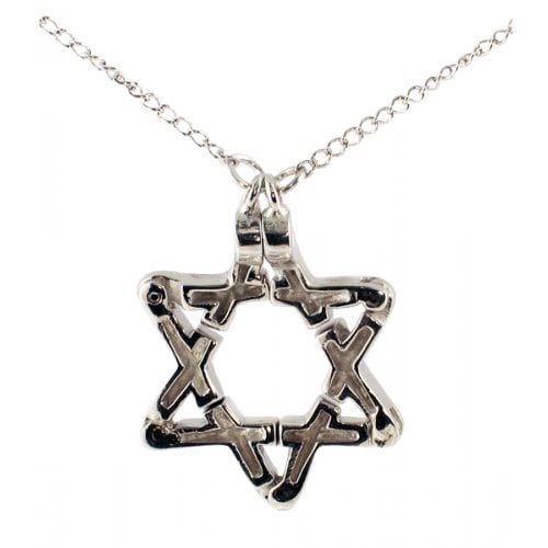 Silver Star of David Pendant