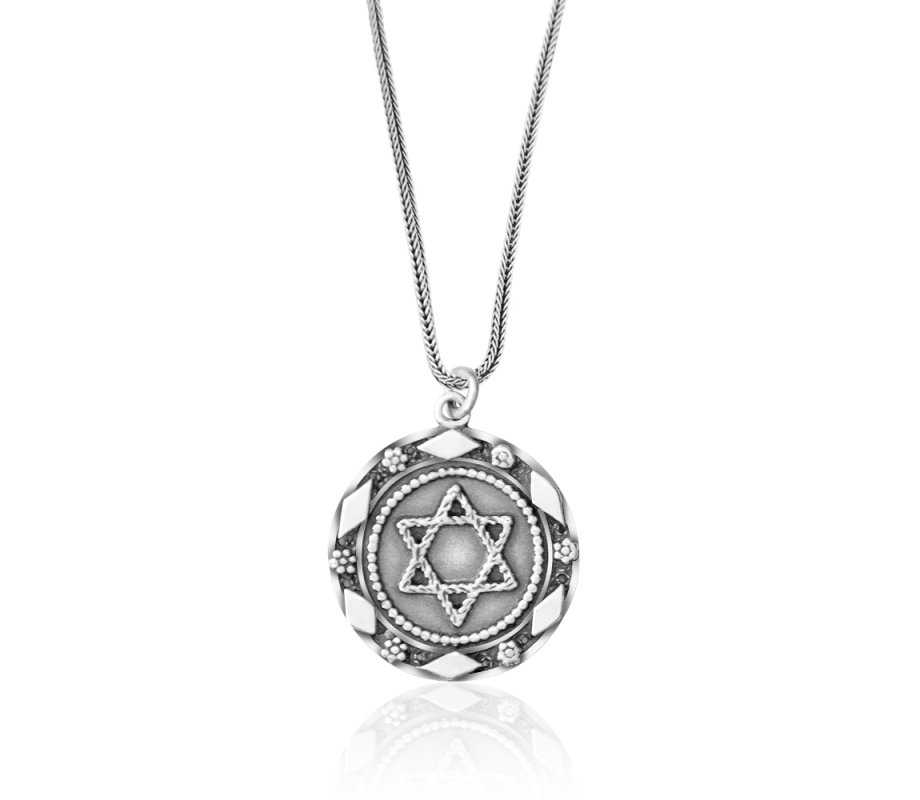 Silver Star of David Pendant from Golan Studio