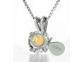 Silver Swarovski Woman of Valor Pendant by Nano