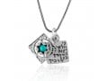 Silver Traveler's Prayer Double Pendant by Golan Studio