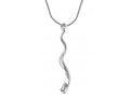 Silver Yemenite Shofar Necklace Pendant Rhodium Plated