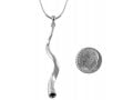 Silver Yemenite Shofar Necklace Pendant Rhodium Plated