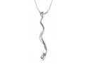 Silver Yemenite Shofar Necklace Pendant Rhodium Plated