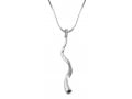 Silver Yemenite Shofar Necklace Pendant Rhodium Plated